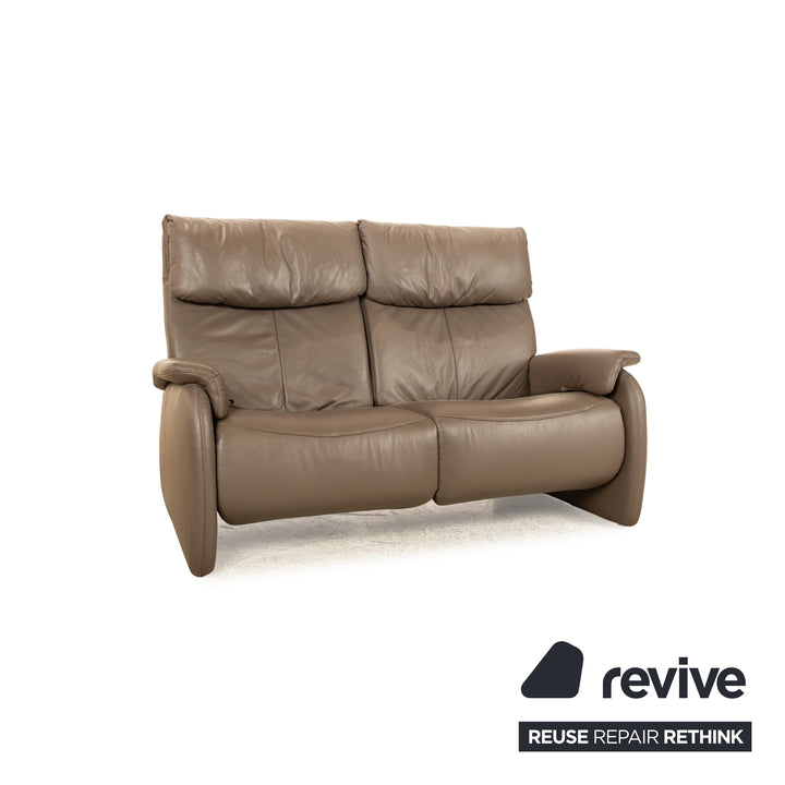 Himolla 4879 Leder Sofa Garnitur Braun manuelle Relaxfunktion Zweisitzer Dreisitzer Sofa Couch