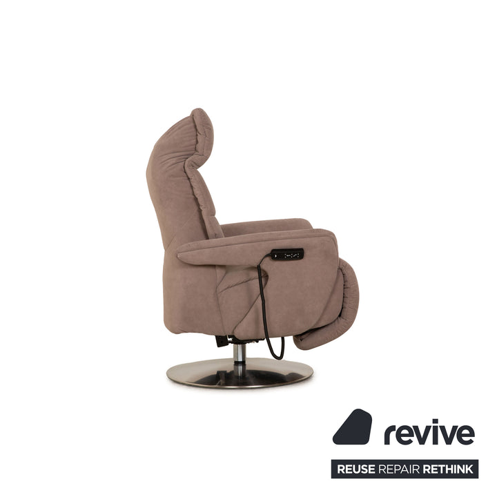 Himolla 4960 fabric armchair beige electric function stand-up aid