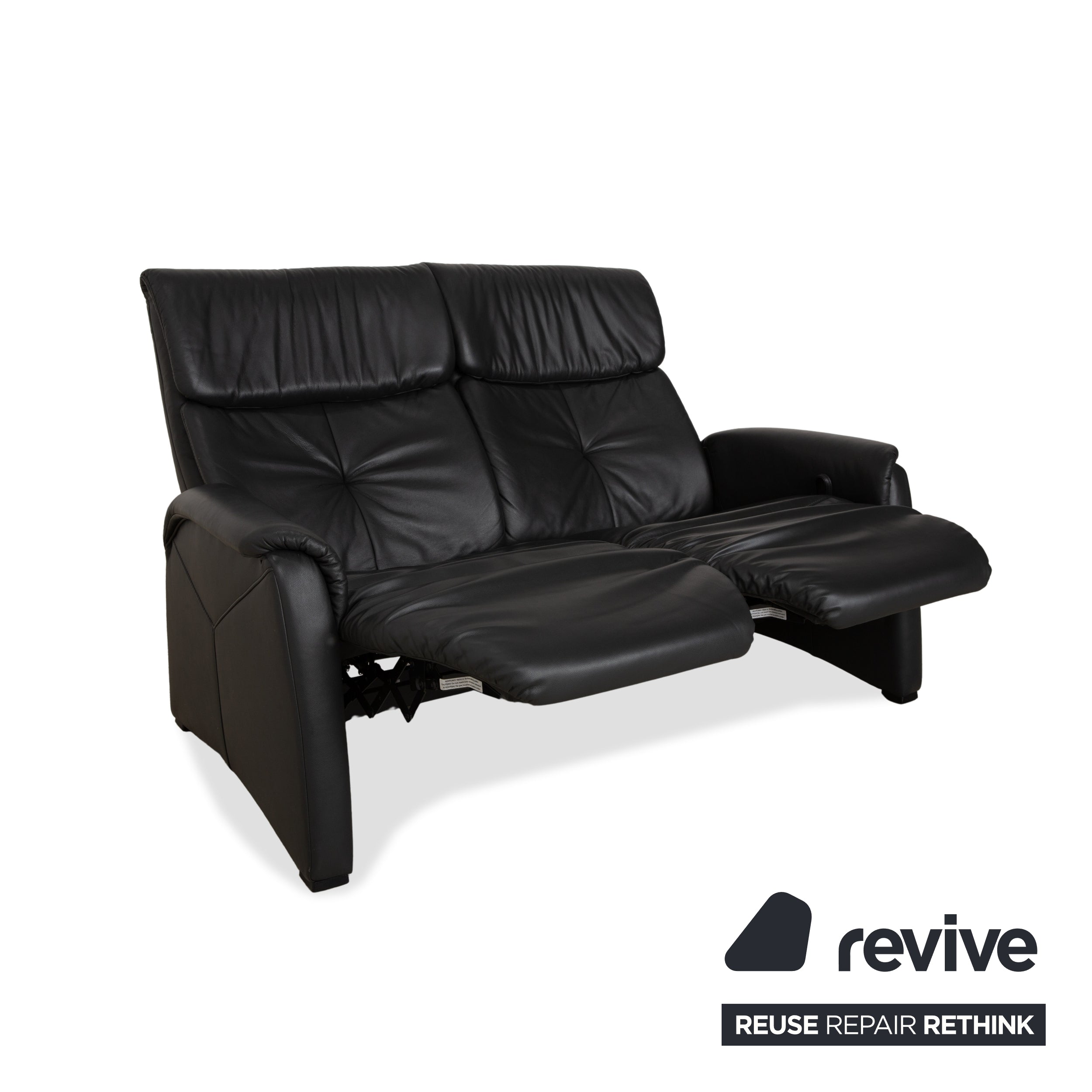 Himolla 4978 Leder Garnitur Dreisitzer & Zweisitzer Anthrazit Dunkelgrau manuelle Funktion Sofa Couch