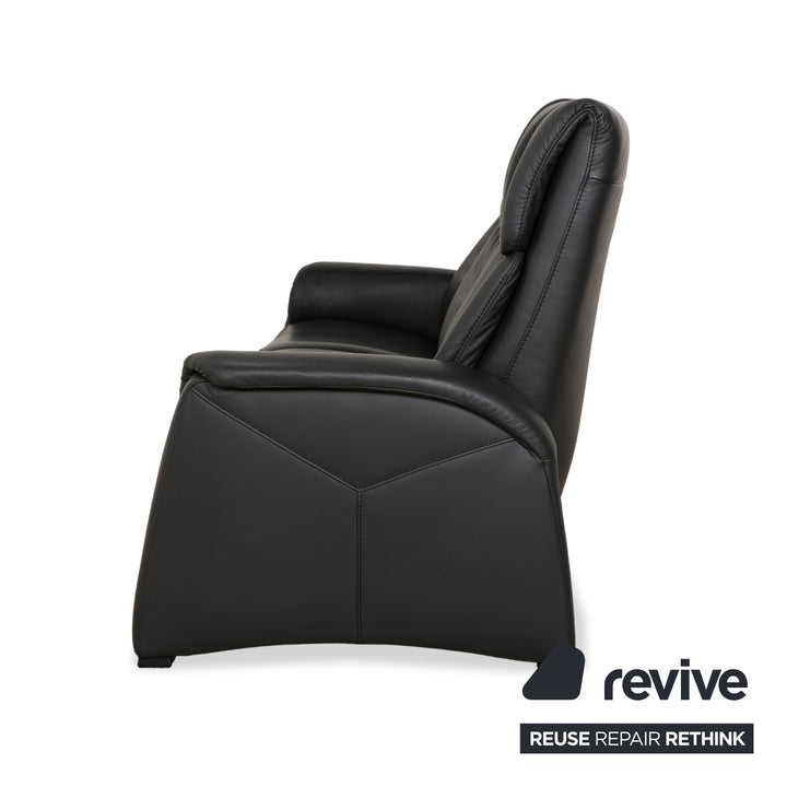 Himolla 4978 Leder Garnitur Dreisitzer & Zweisitzer Anthrazit Dunkelgrau manuelle Funktion Sofa Couch