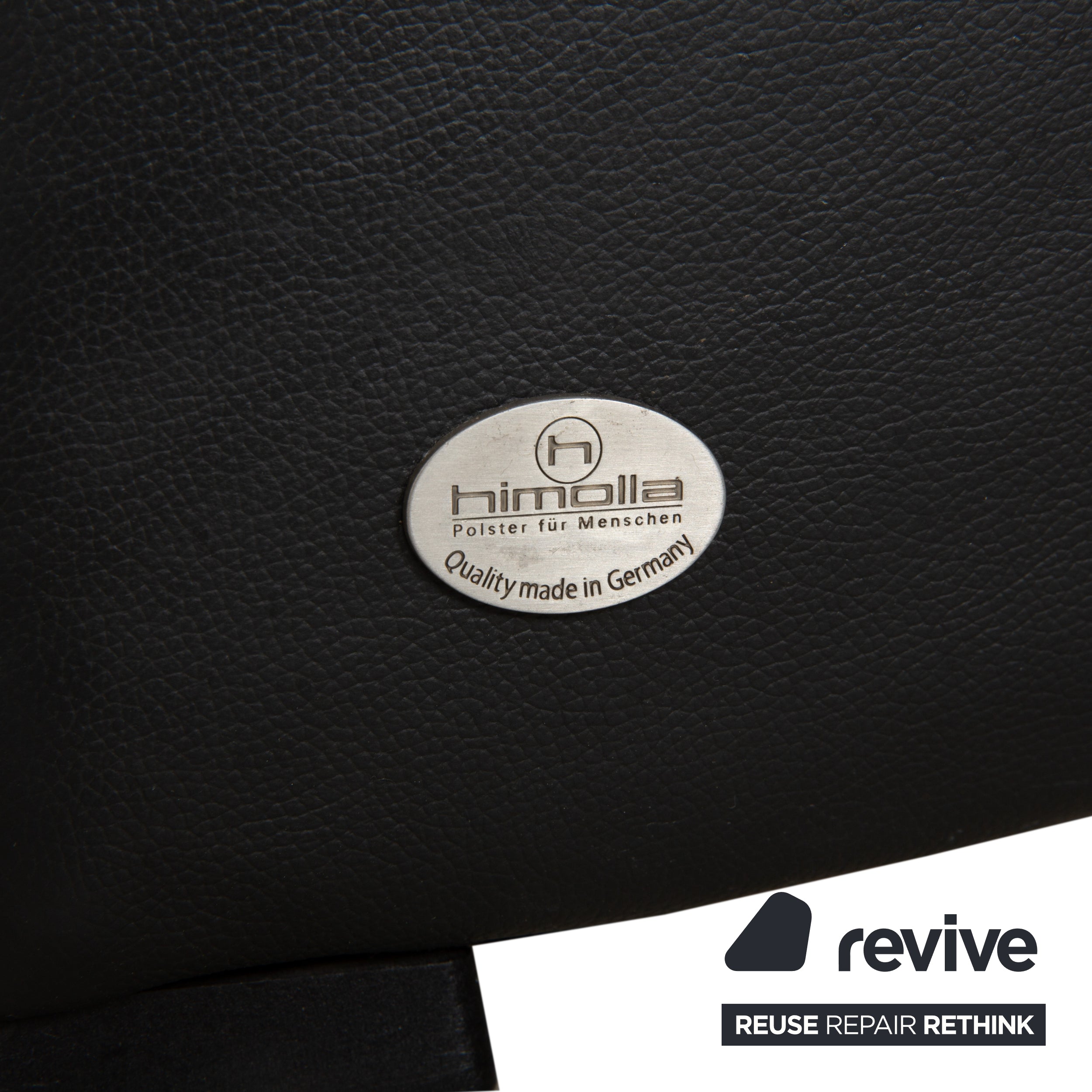 Himolla 4978 Leder Garnitur Dreisitzer & Zweisitzer Anthrazit Dunkelgrau manuelle Funktion Sofa Couch