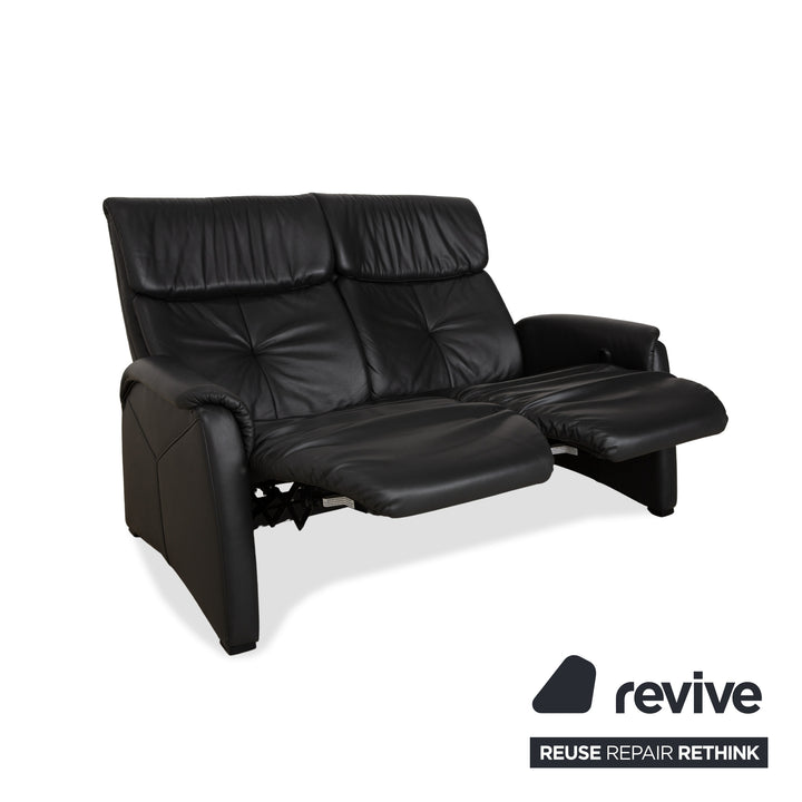 Himolla 4978 Leder Garnitur Dreisitzer & Zweisitzer Anthrazit Dunkelgrau manuelle Funktion Sofa Couch