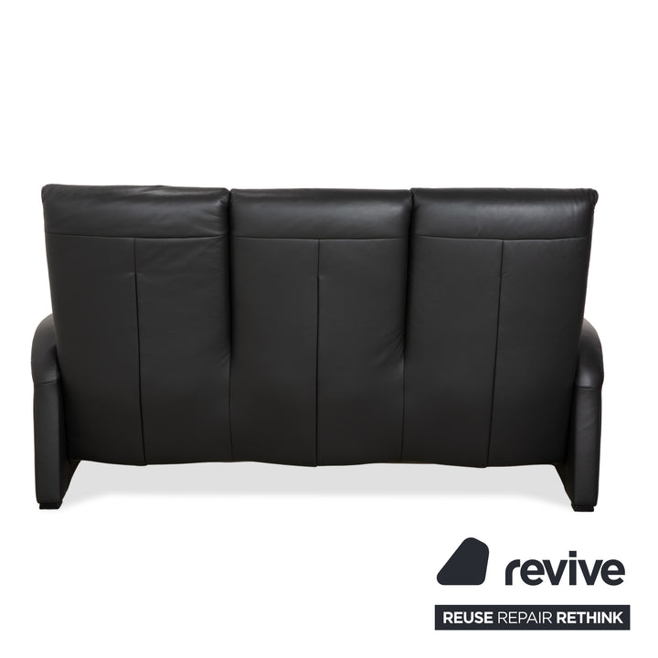 Himolla 4978 Leder Garnitur Dreisitzer & Zweisitzer Anthrazit Dunkelgrau manuelle Funktion Sofa Couch
