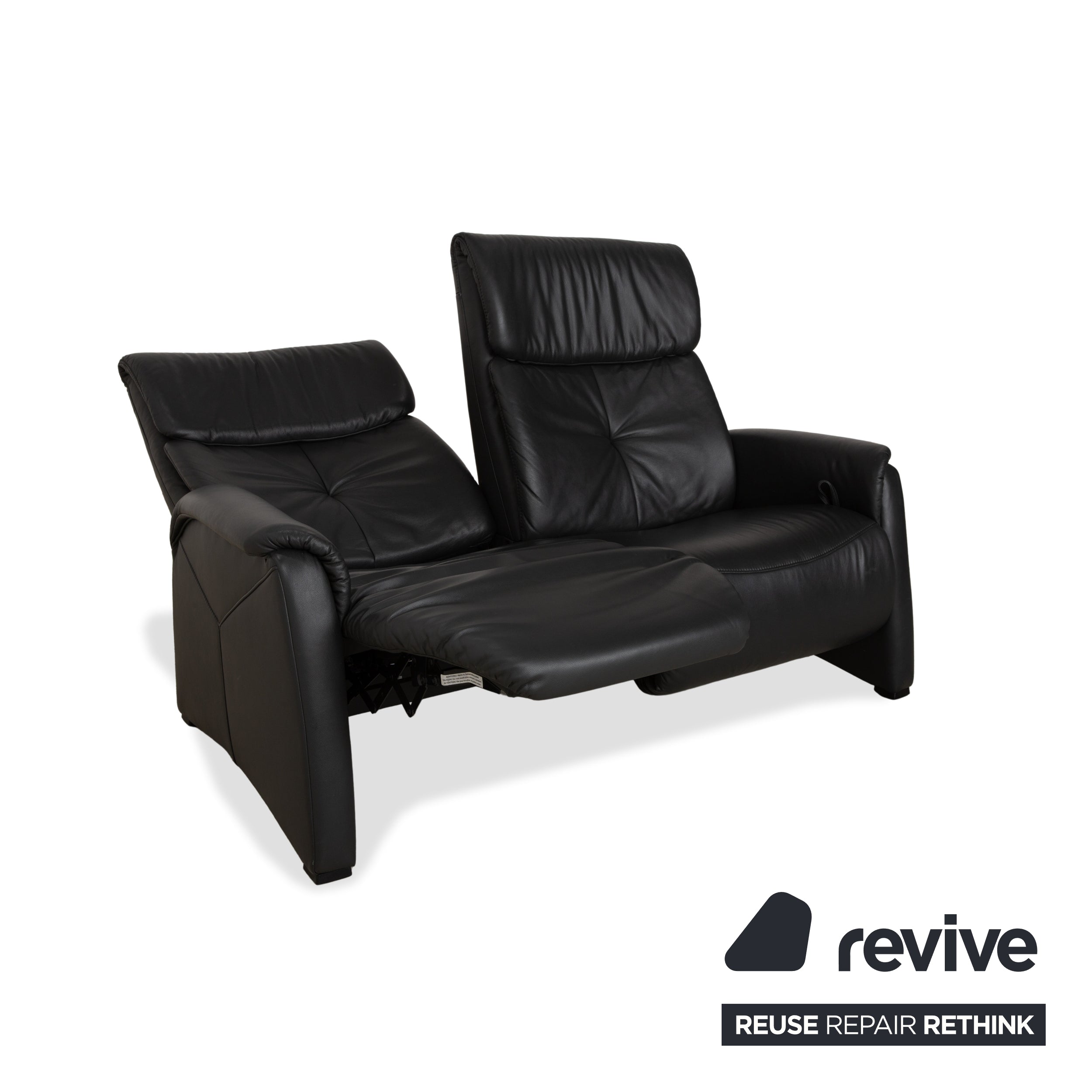 Himolla 4978 Leder Garnitur Dreisitzer & Zweisitzer Anthrazit Dunkelgrau manuelle Funktion Sofa Couch