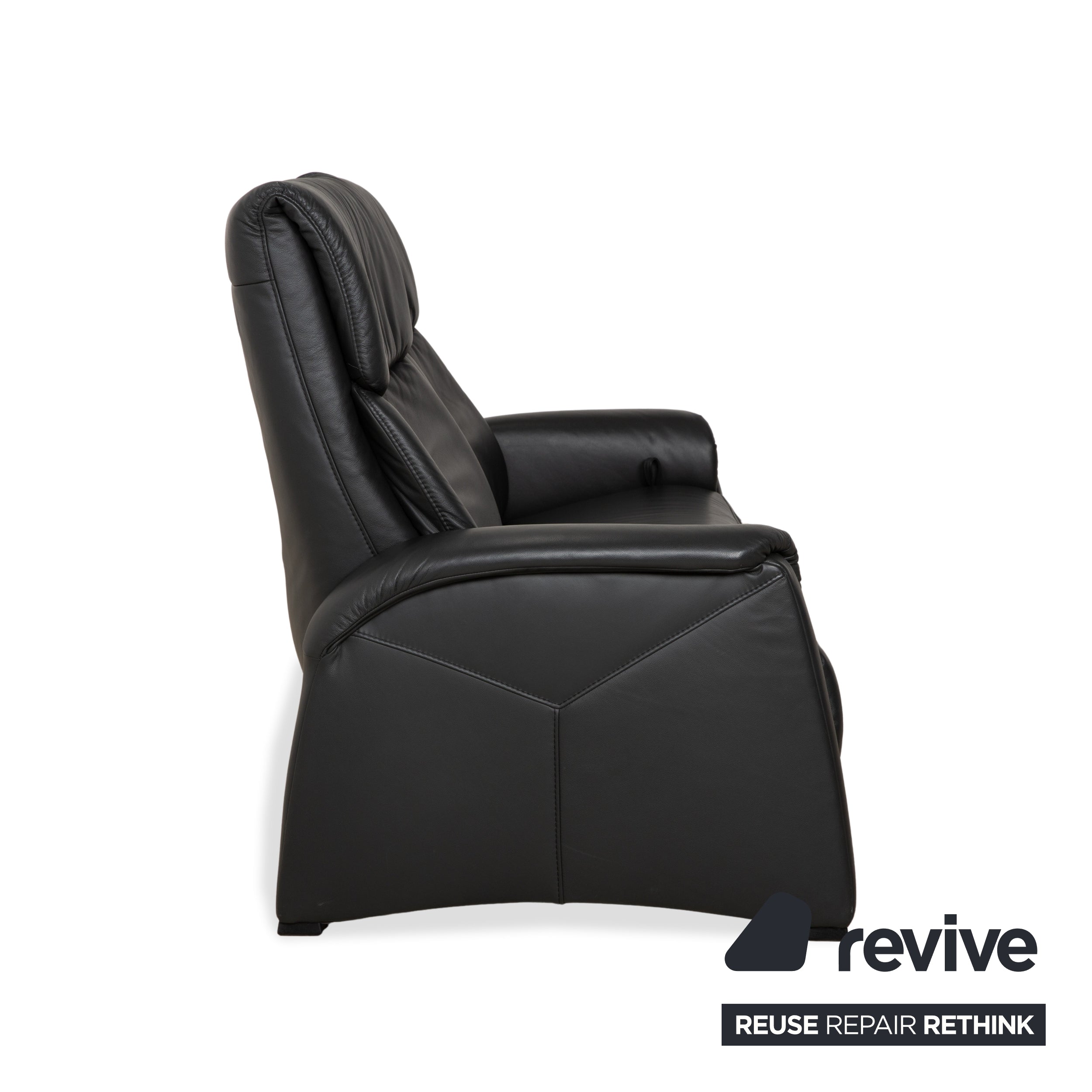 Himolla 4978 Leder Garnitur Dreisitzer & Zweisitzer & Sessel Anthrazit Dunkelgrau manuelle Funktion Sofa Couch