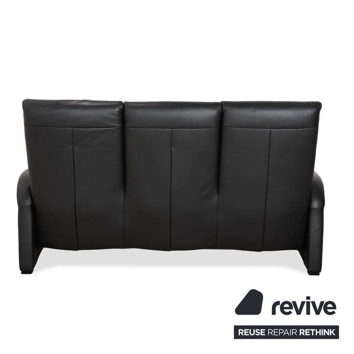 Himolla 4978 Leder Garnitur Dreisitzer & Zweisitzer & Sessel Anthrazit Dunkelgrau manuelle Funktion Sofa Couch