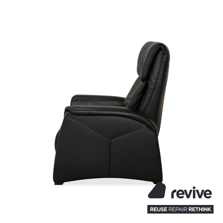 Himolla 4978 Leather Suite Three-Seater &amp; Two-Seater &amp; Armchair Anthracite Dark Grey Manual Function Sofa Couch