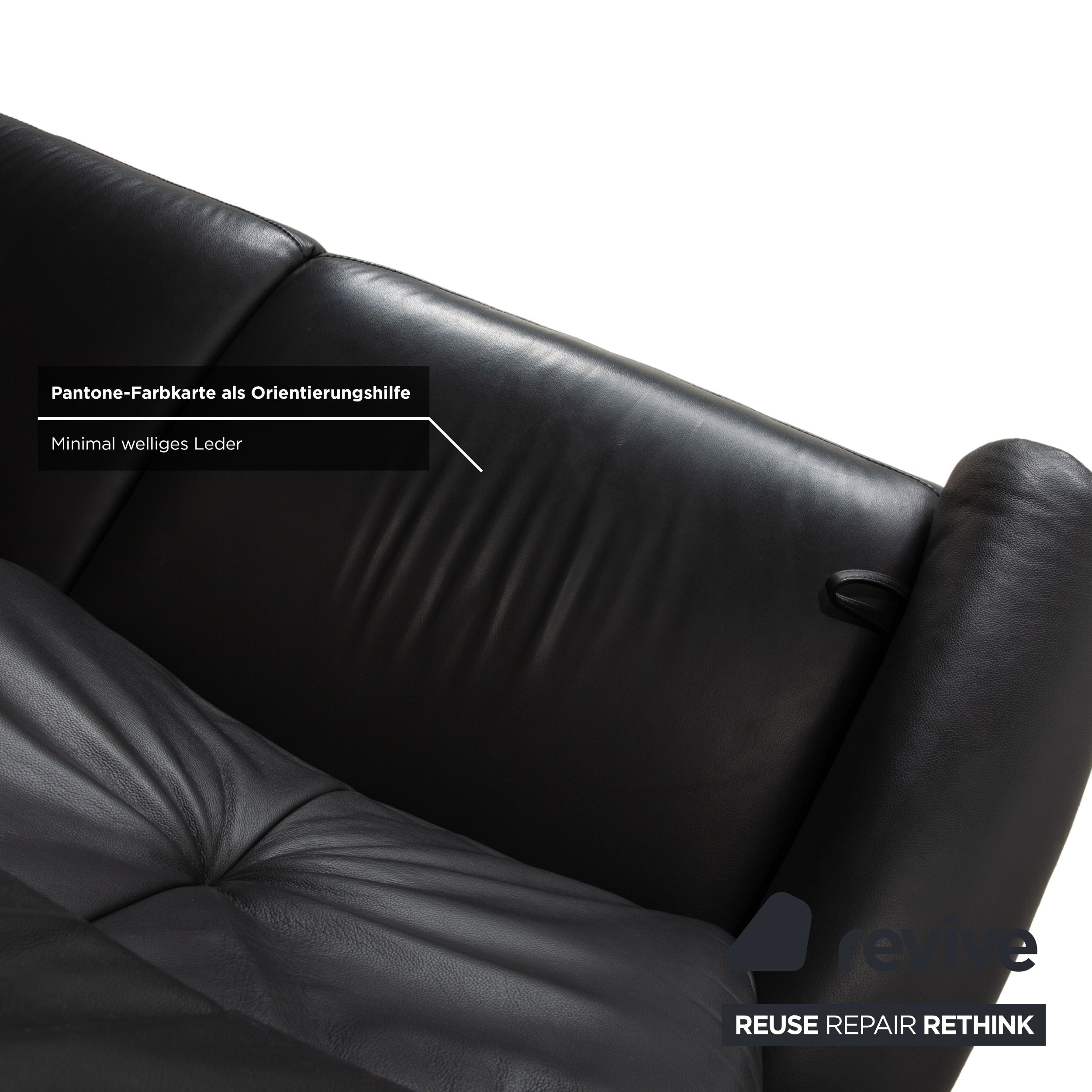 Himolla 4978 Leder Garnitur Dreisitzer & Zweisitzer & Sessel Anthrazit Dunkelgrau manuelle Funktion Sofa Couch