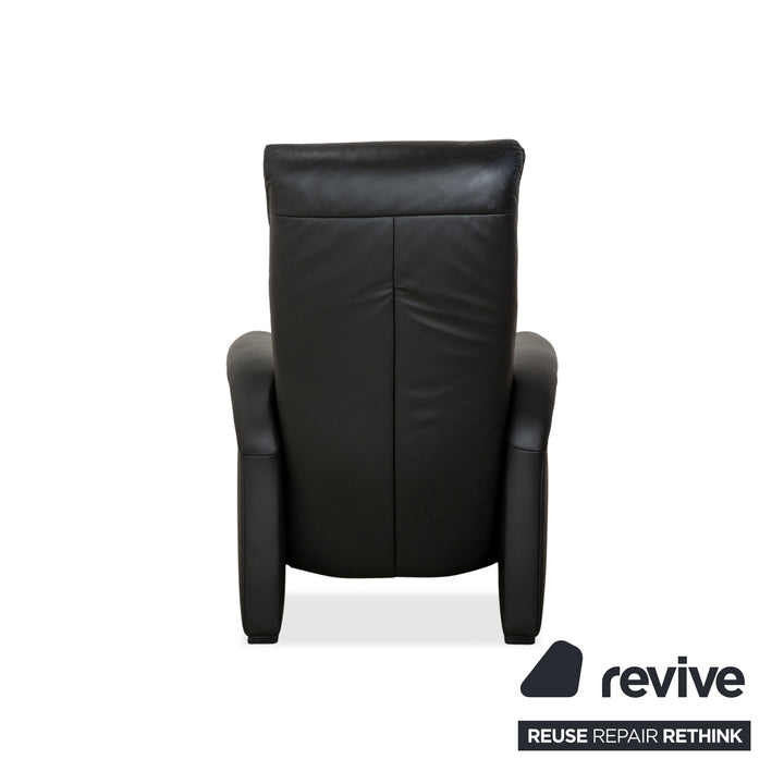 Himolla 4978 Leather Suite Three-Seater &amp; Two-Seater &amp; Armchair Anthracite Dark Grey Manual Function Sofa Couch