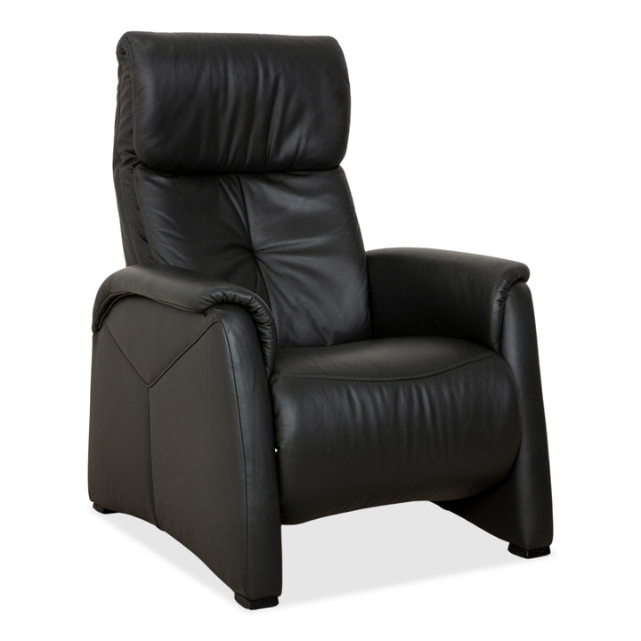 Himolla 4978 Leather Armchair Anthracite Dark Grey Manual Function