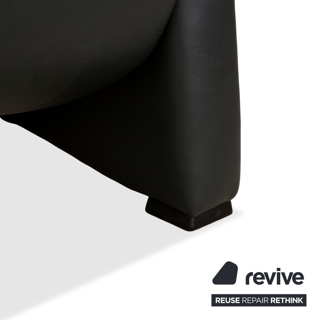 Himolla 4978 Leather Armchair Anthracite Dark Grey Manual Function