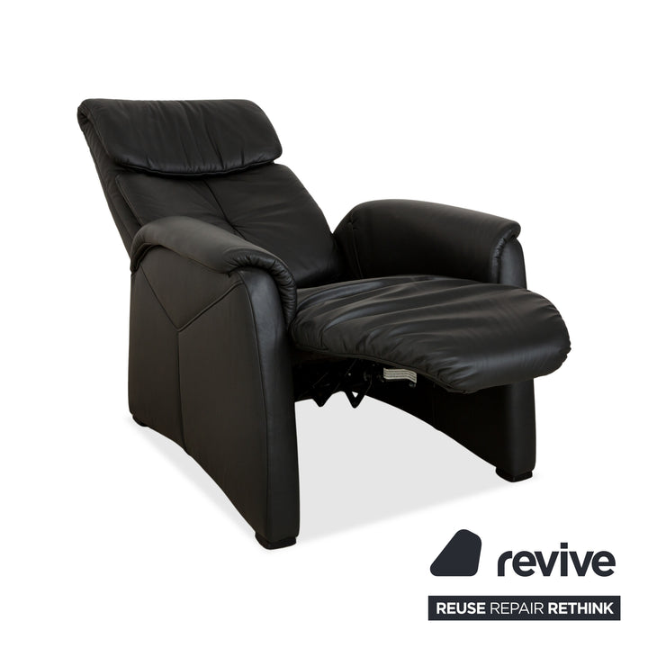 Himolla 4978 Leather Armchair Anthracite Dark Grey Manual Function