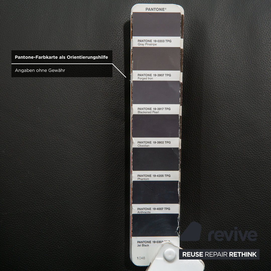 Himolla 4978 Leather Armchair Anthracite Dark Grey Manual Function