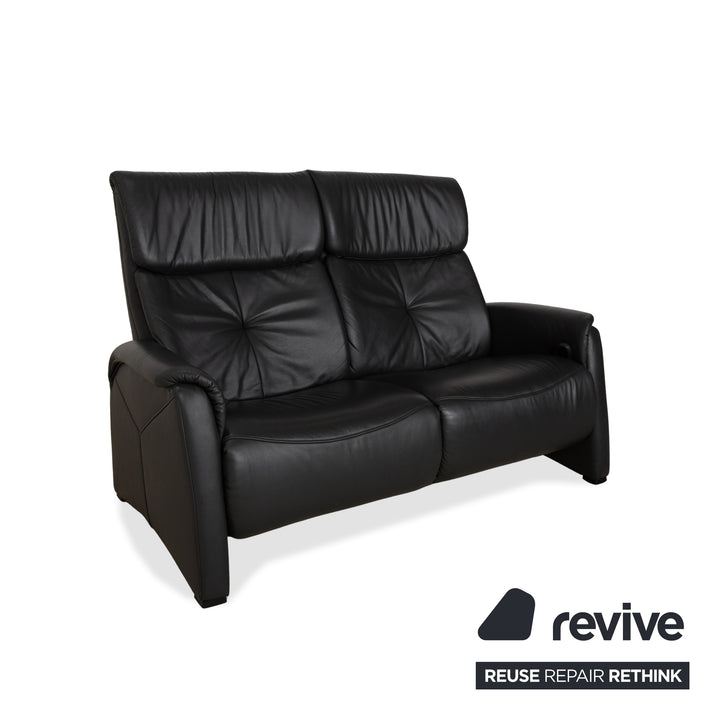 Himolla 4978 Leder Zweisitzer Anthrazit Dunkelgrau manuelle Funktion Sofa Couch