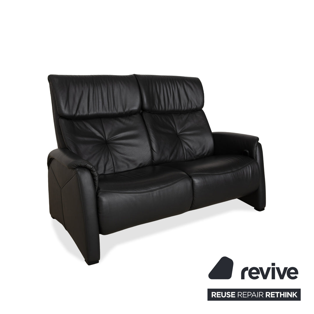 Himolla 4978 Leder Zweisitzer Anthrazit Dunkelgrau manuelle Funktion Sofa Couch