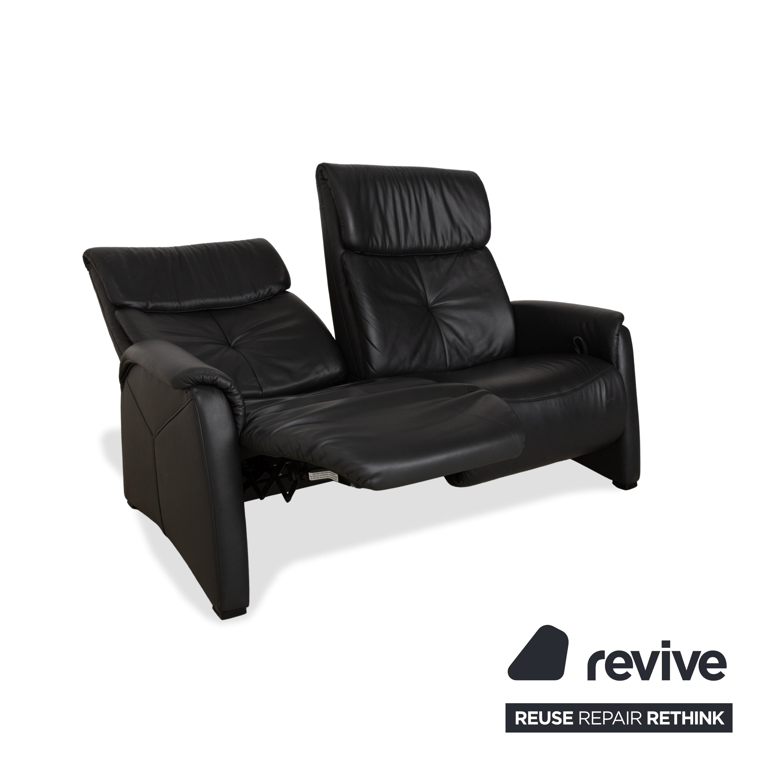 Himolla 4978 Leder Zweisitzer Anthrazit Dunkelgrau manuelle Funktion Sofa Couch