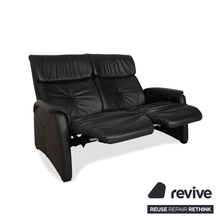 Himolla 4978 Leder Zweisitzer Anthrazit Dunkelgrau manuelle Funktion Sofa Couch