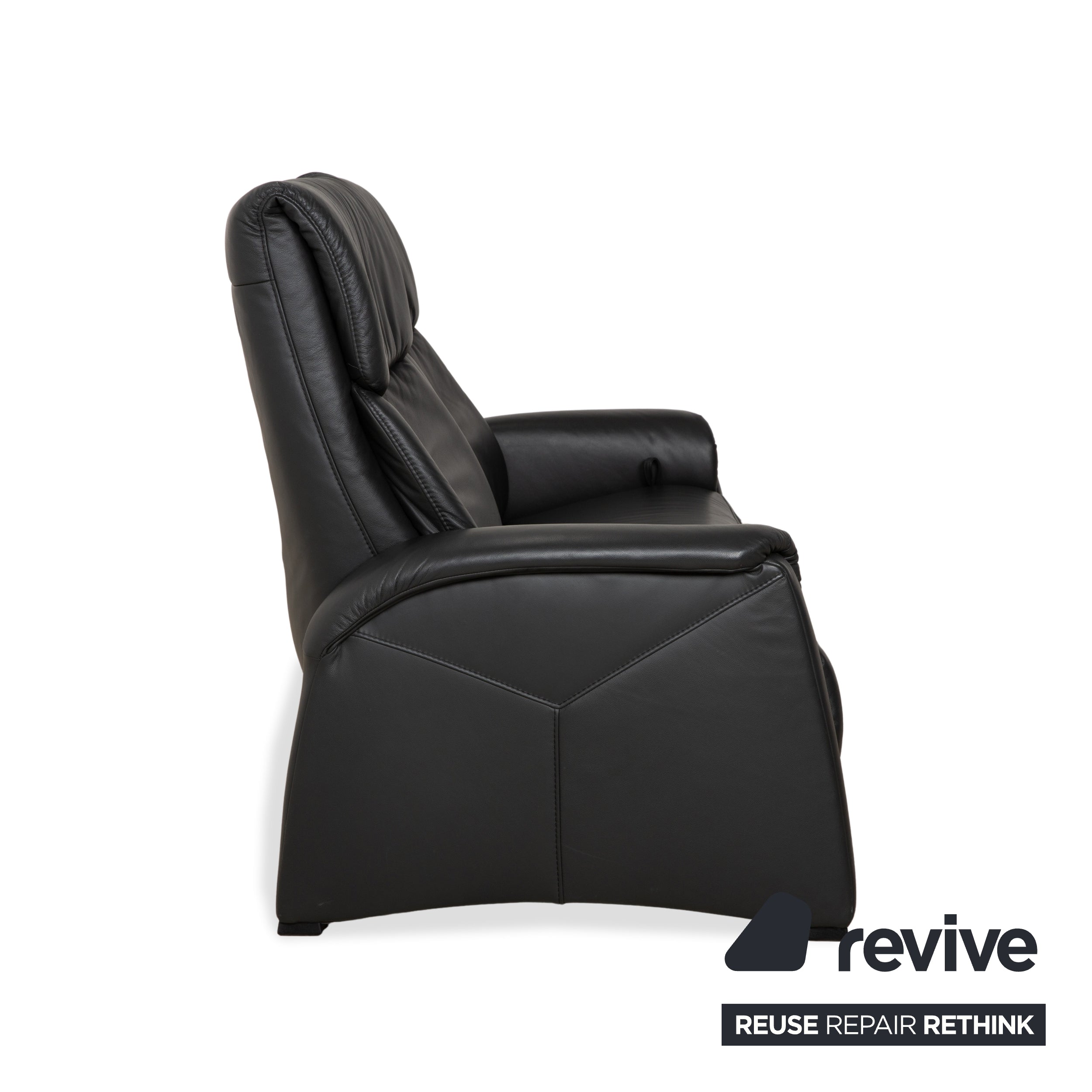 Himolla 4978 Leder Zweisitzer Anthrazit Dunkelgrau manuelle Funktion Sofa Couch