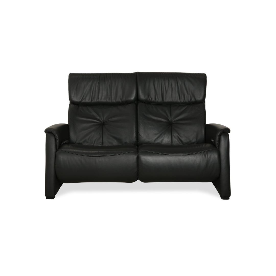 Himolla 4978 Leder Zweisitzer Anthrazit Dunkelgrau manuelle Funktion Sofa Couch