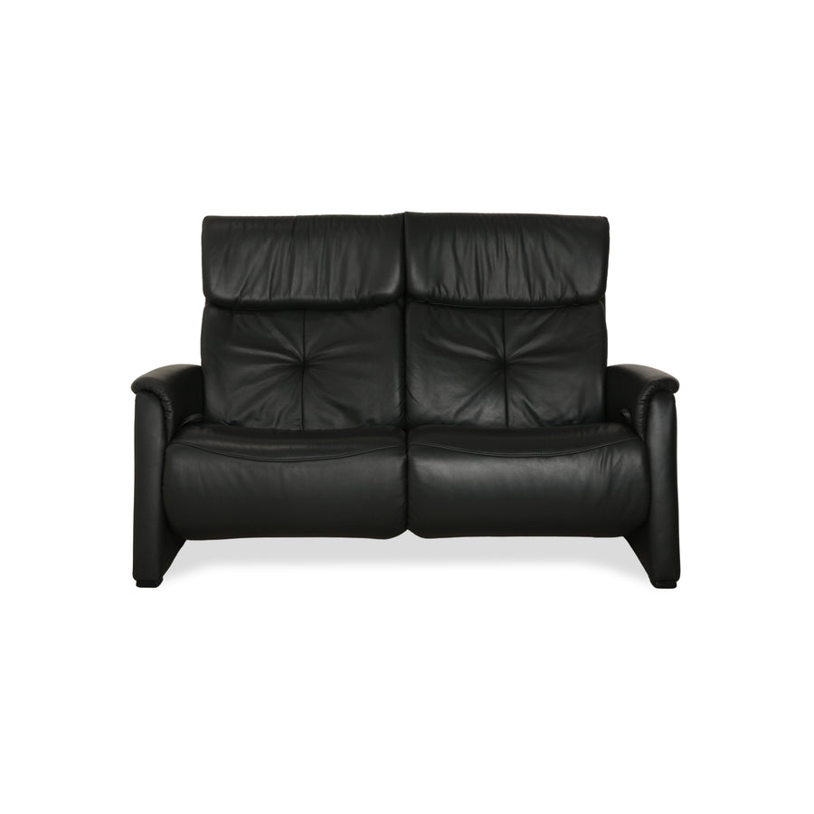 Himolla 4978 Leder Zweisitzer Anthrazit Dunkelgrau manuelle Funktion Sofa Couch