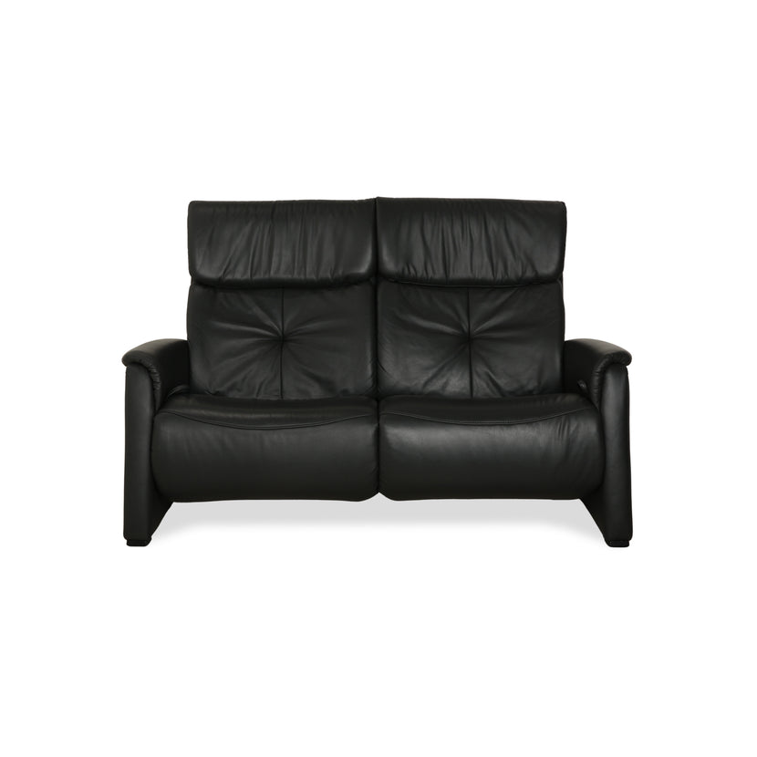 Himolla 4978 Leder Zweisitzer Anthrazit Dunkelgrau manuelle Funktion Sofa Couch