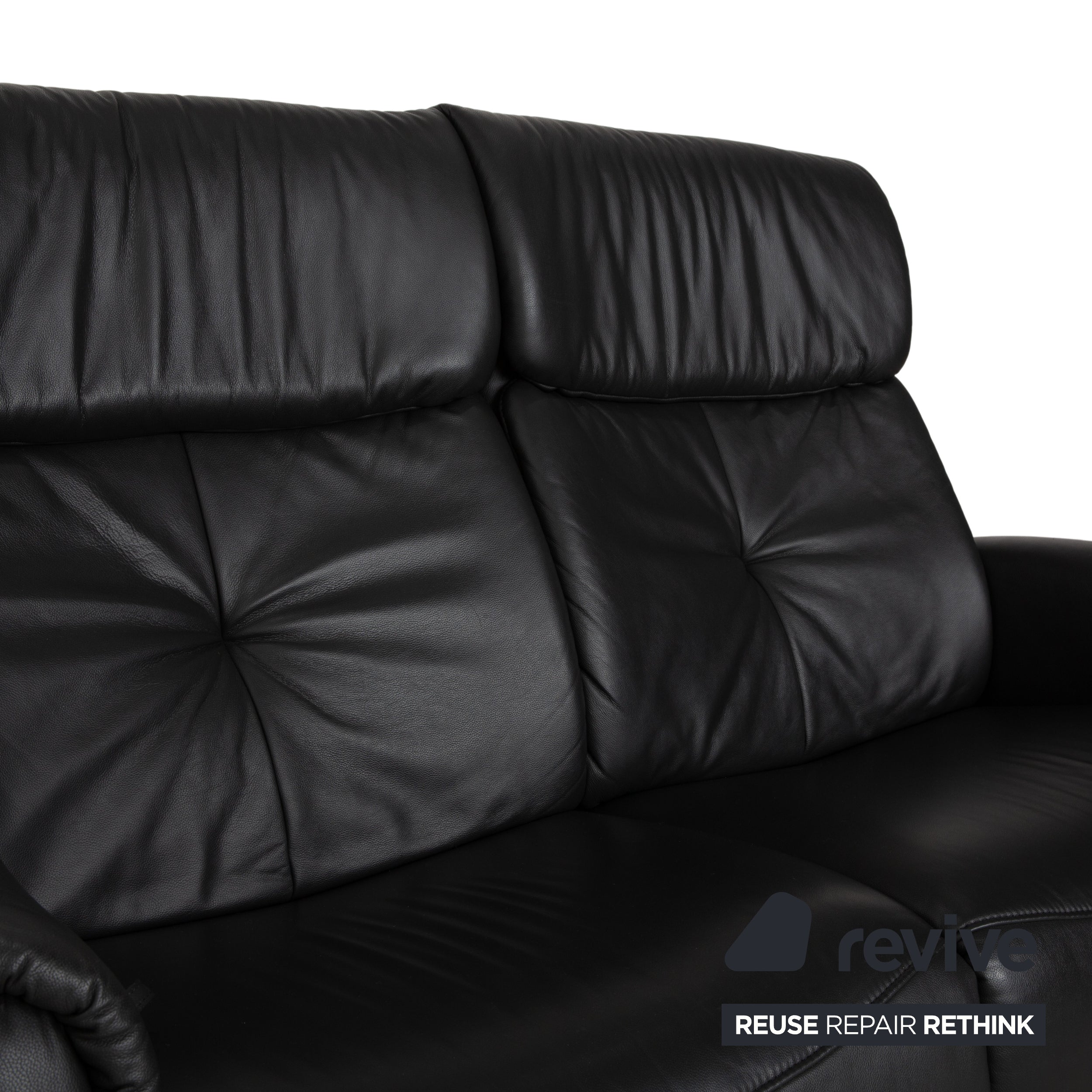 Himolla 4978 Leder Zweisitzer Anthrazit Dunkelgrau manuelle Funktion Sofa Couch