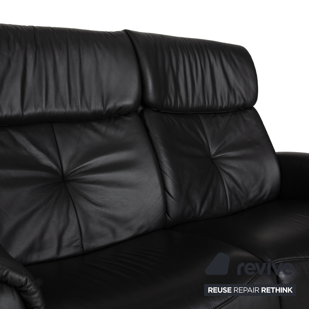 Himolla 4978 Leder Zweisitzer Anthrazit Dunkelgrau manuelle Funktion Sofa Couch