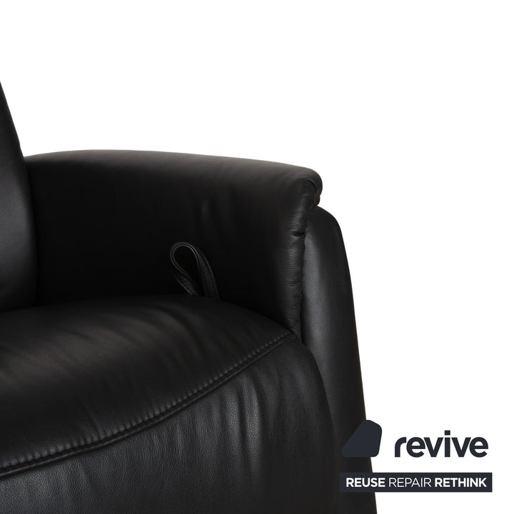 Himolla 4978 Leder Zweisitzer Anthrazit Dunkelgrau manuelle Funktion Sofa Couch