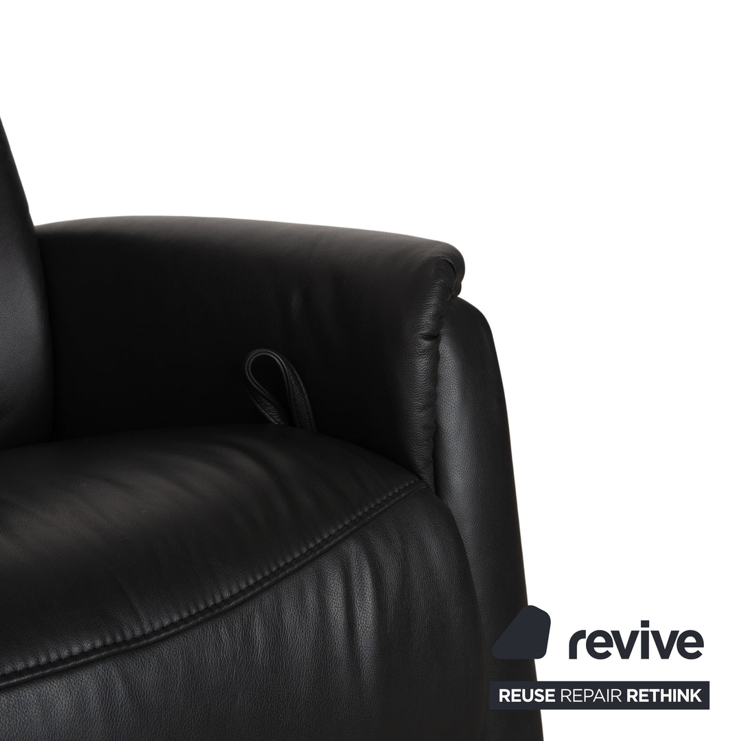 Himolla 4978 Leder Zweisitzer Anthrazit Dunkelgrau manuelle Funktion Sofa Couch