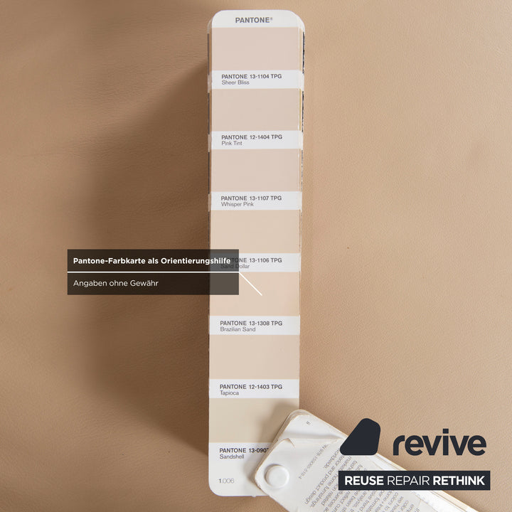 Himolla 6001 Leder Sessel Creme Beige Sand manuelle Funktion