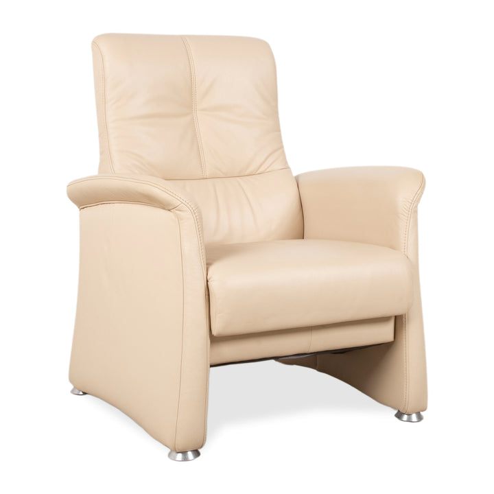 Himolla 6001 Leder Sessel Creme Beige Sand manuelle Funktion