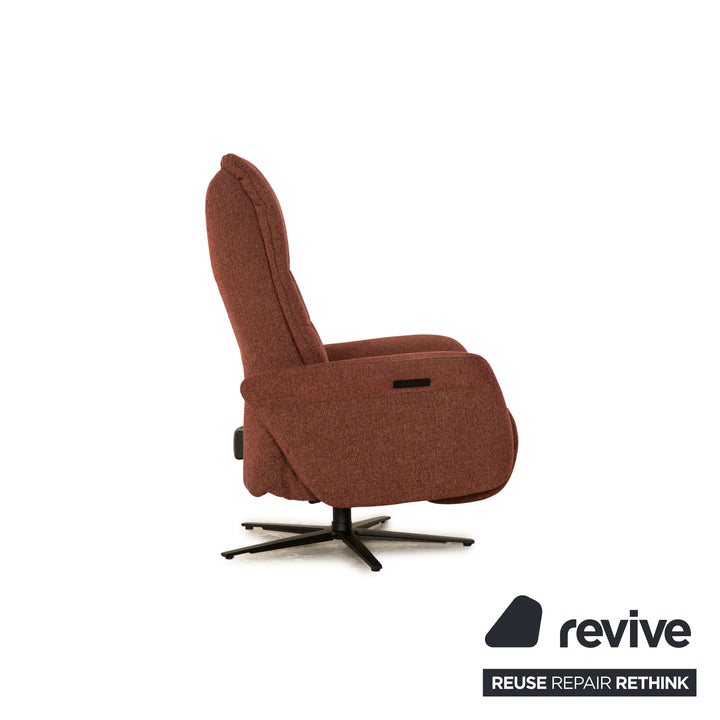 Himolla 7058 Fabric Armchair Red Electric Function