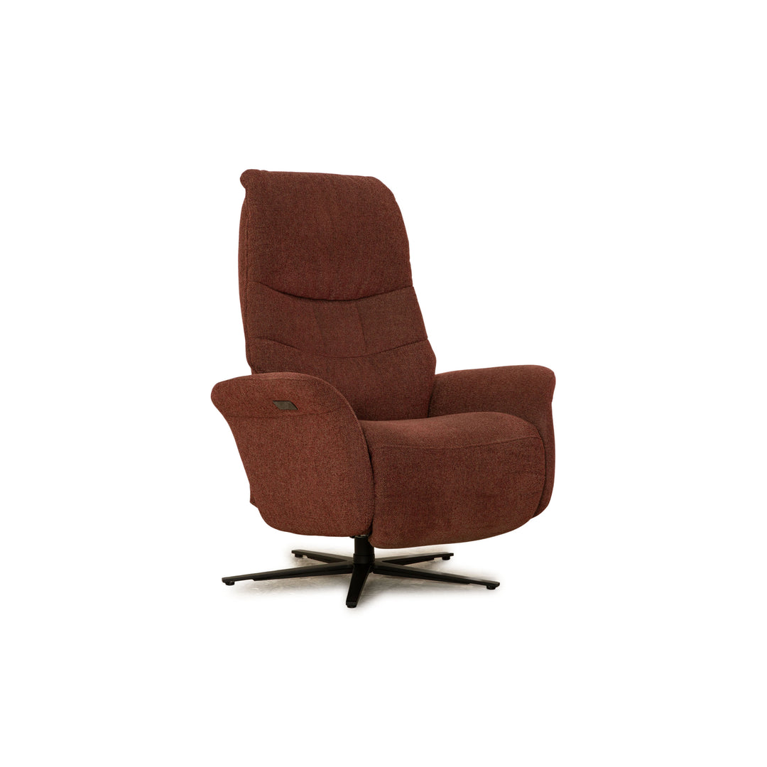 Himolla 7058 Fabric Armchair Red Electric Function