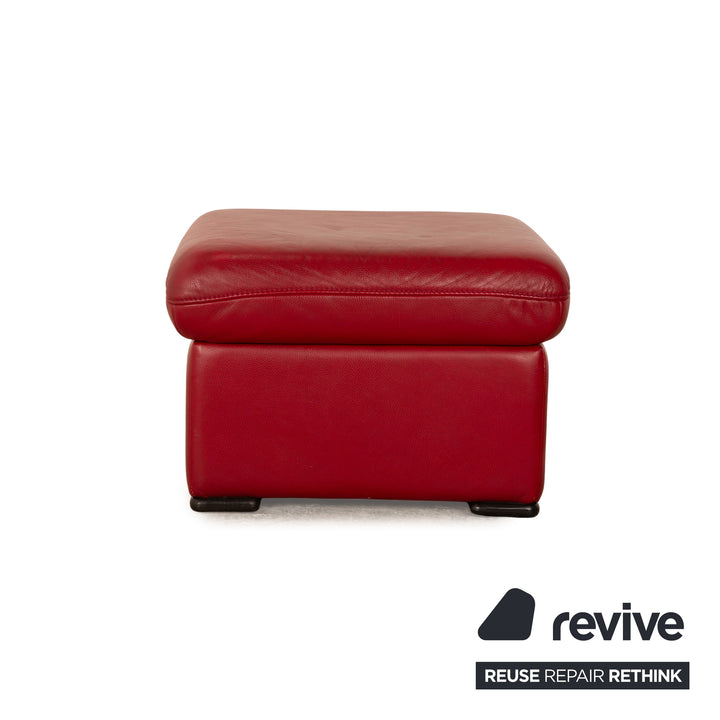 Himolla 8343 Leather Stool Wine Red