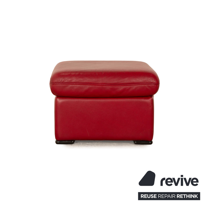 Himolla 8343 Leather Stool Wine Red