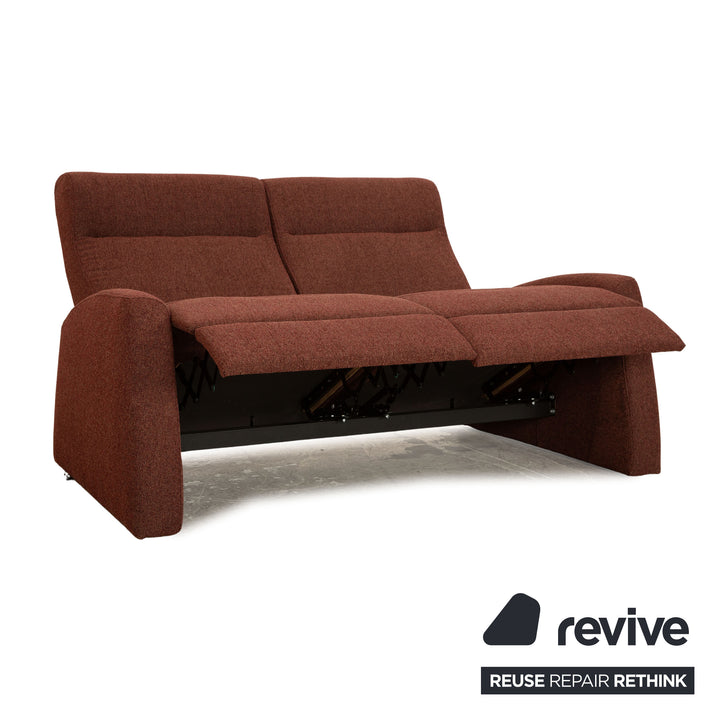 Himolla 9103 Stoff Zweisitzer Rot manuelle Funktion Sofa Couch