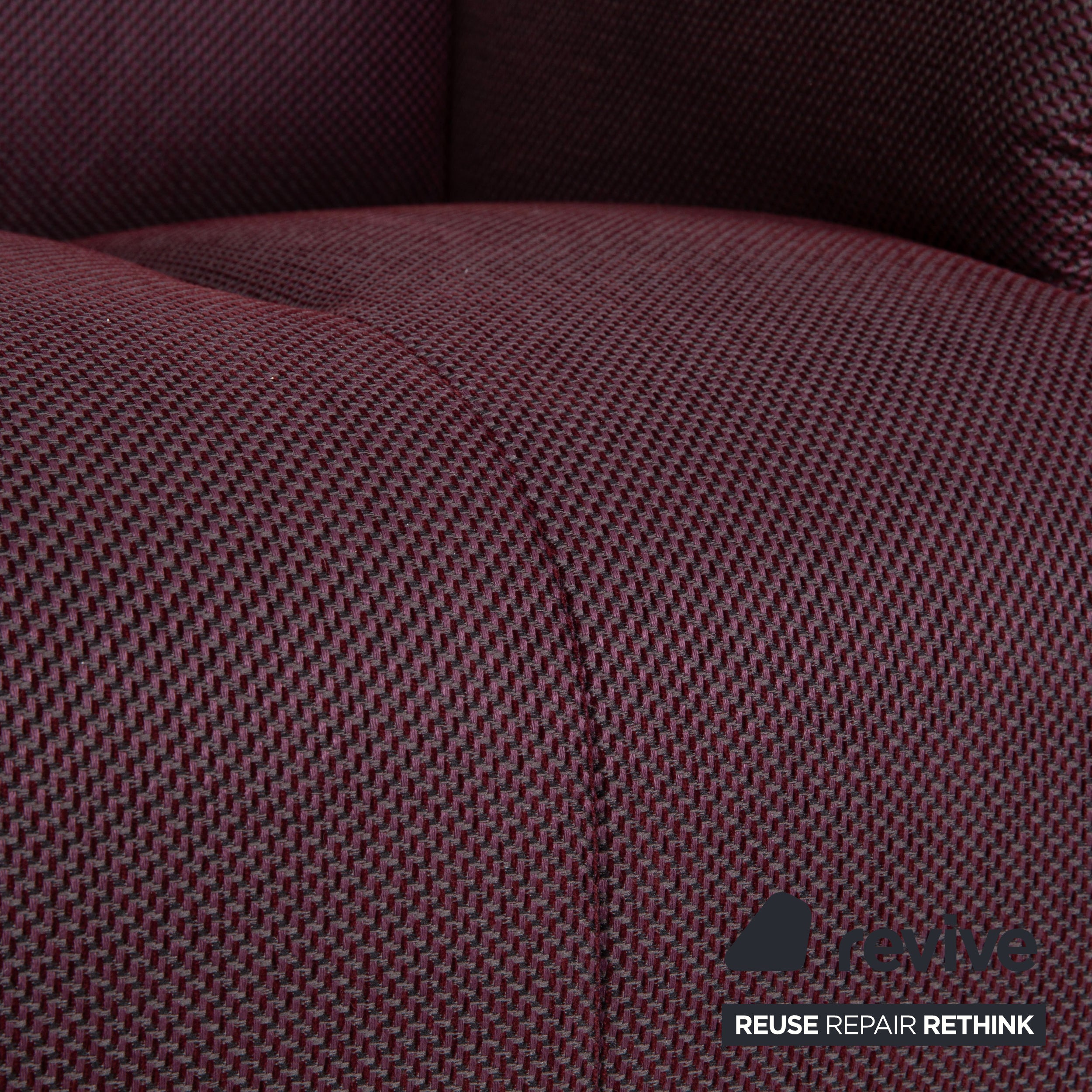 Himolla Alan Armchair Palermo Aubergine Red Fabric Manual Recliner