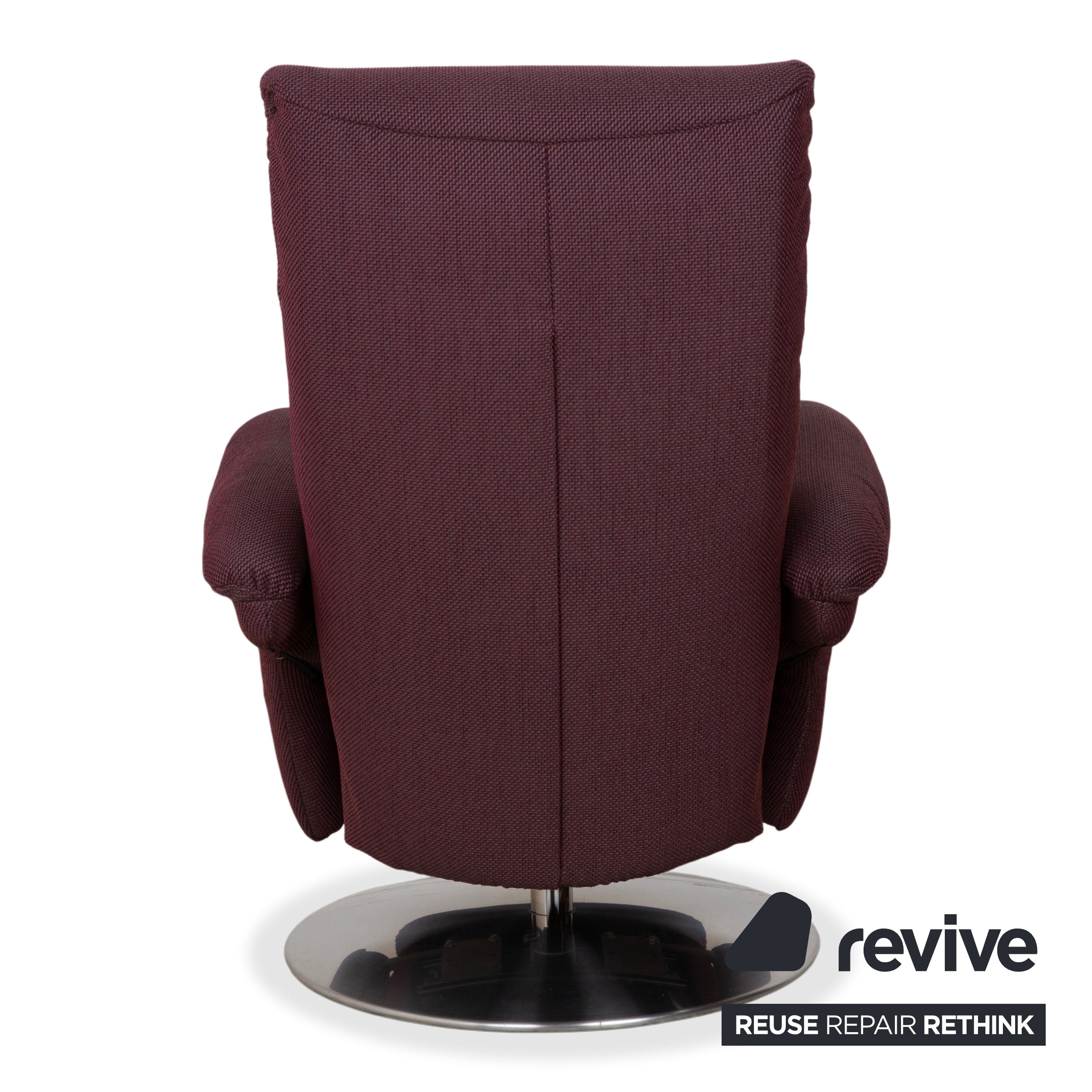 Himolla Alan Armchair Palermo Aubergine Red Fabric Manual Recliner