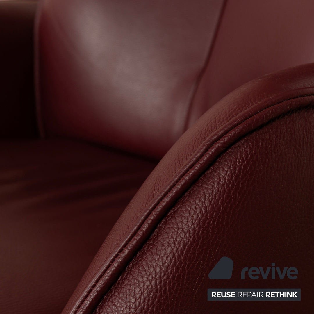 Himolla Biella Leather Armchair Red Electric Function
