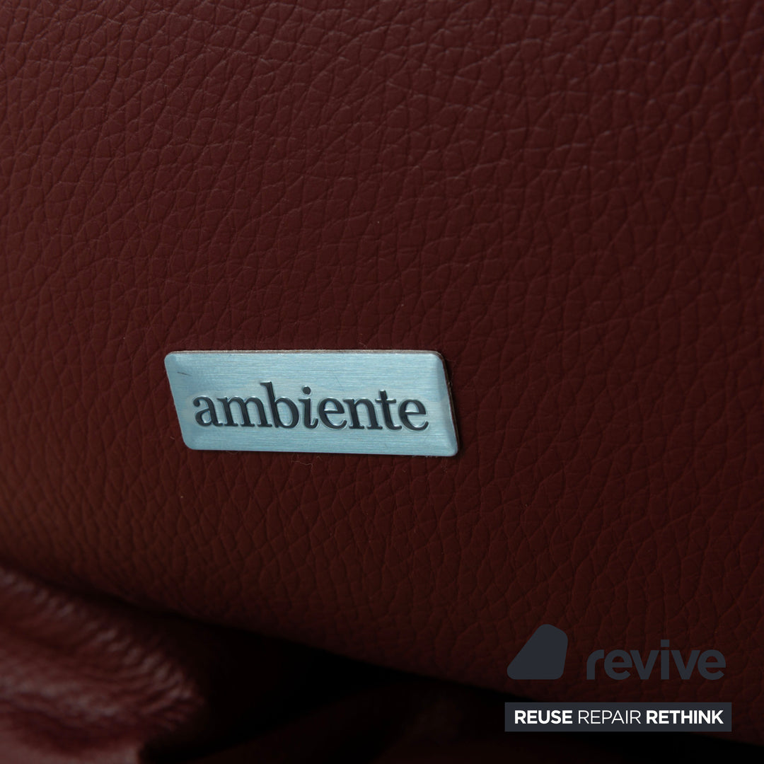 Himolla Biella Leather Armchair Red Electric Function