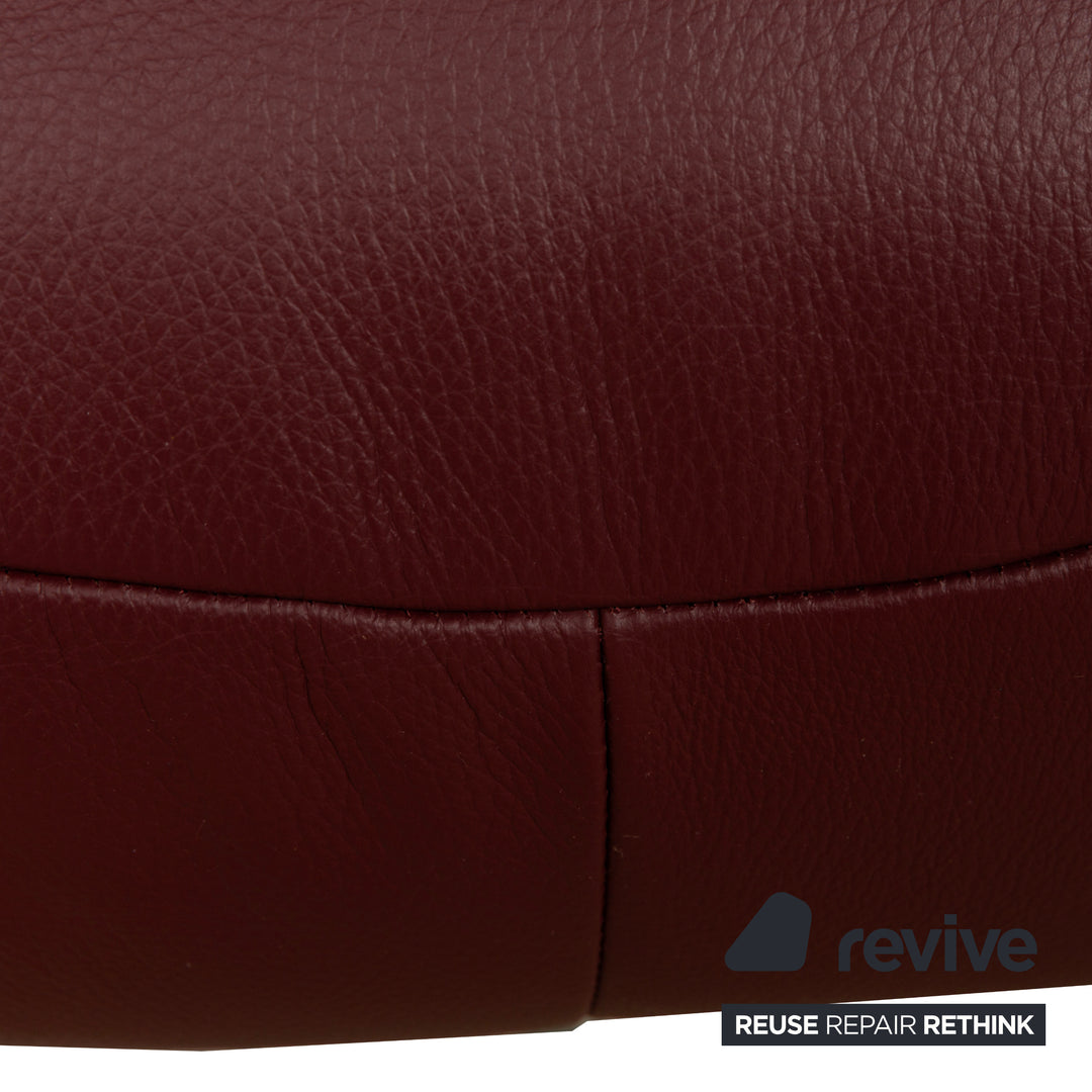 Himolla Biella Leather Armchair Red Electric Function