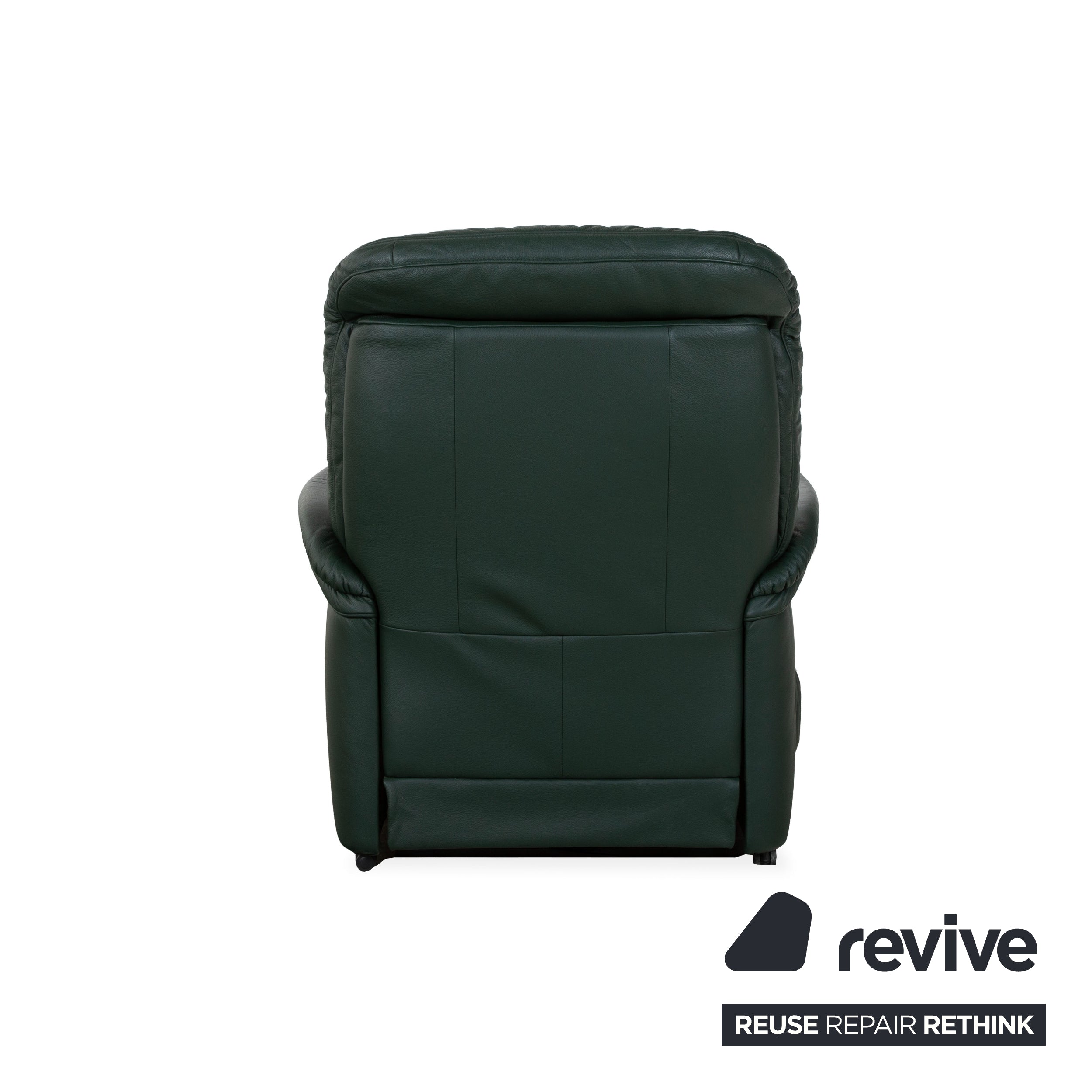 Himolla Cumulus lederen fauteuil groen elektrische functie