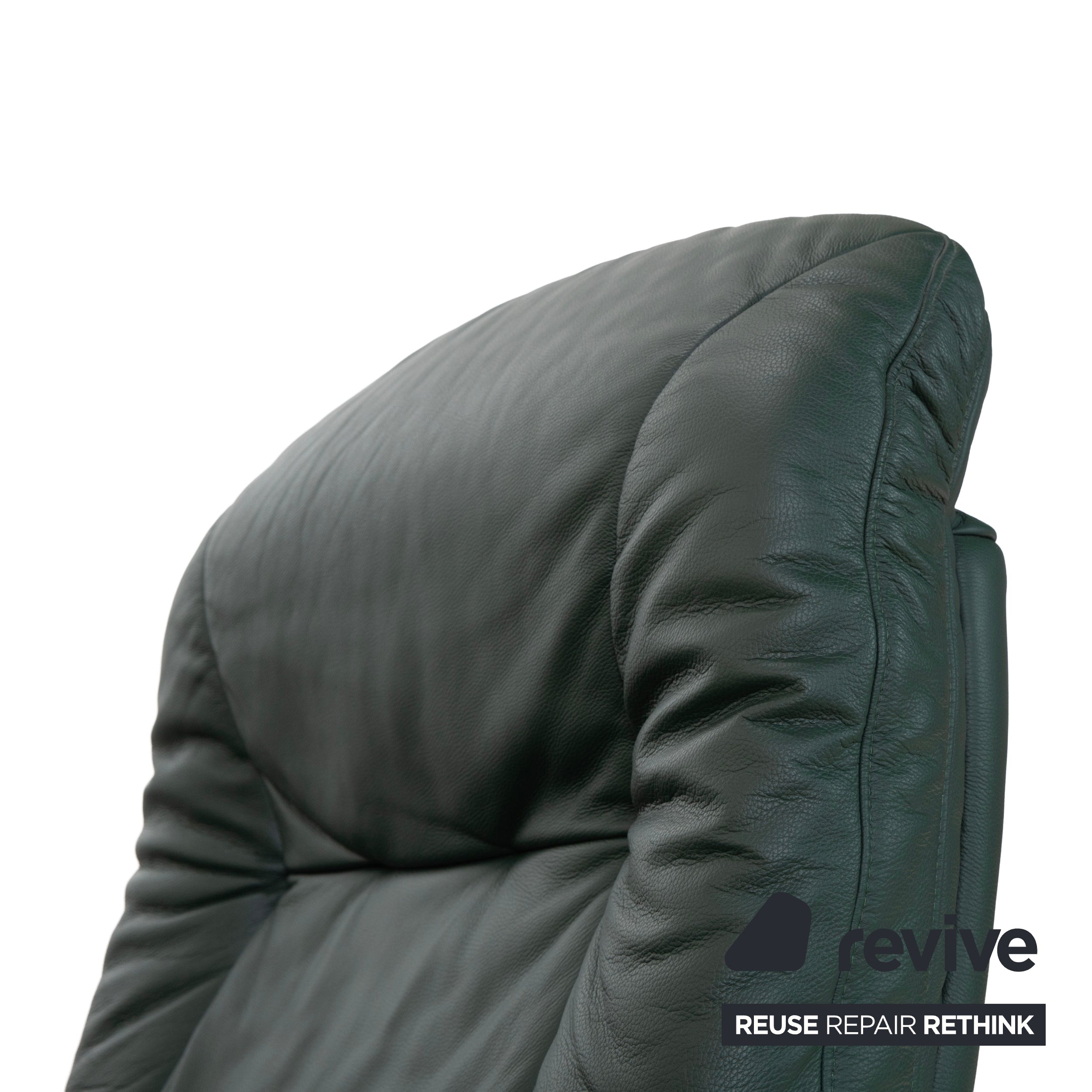 Himolla Cumulus lederen fauteuil groen elektrische functie