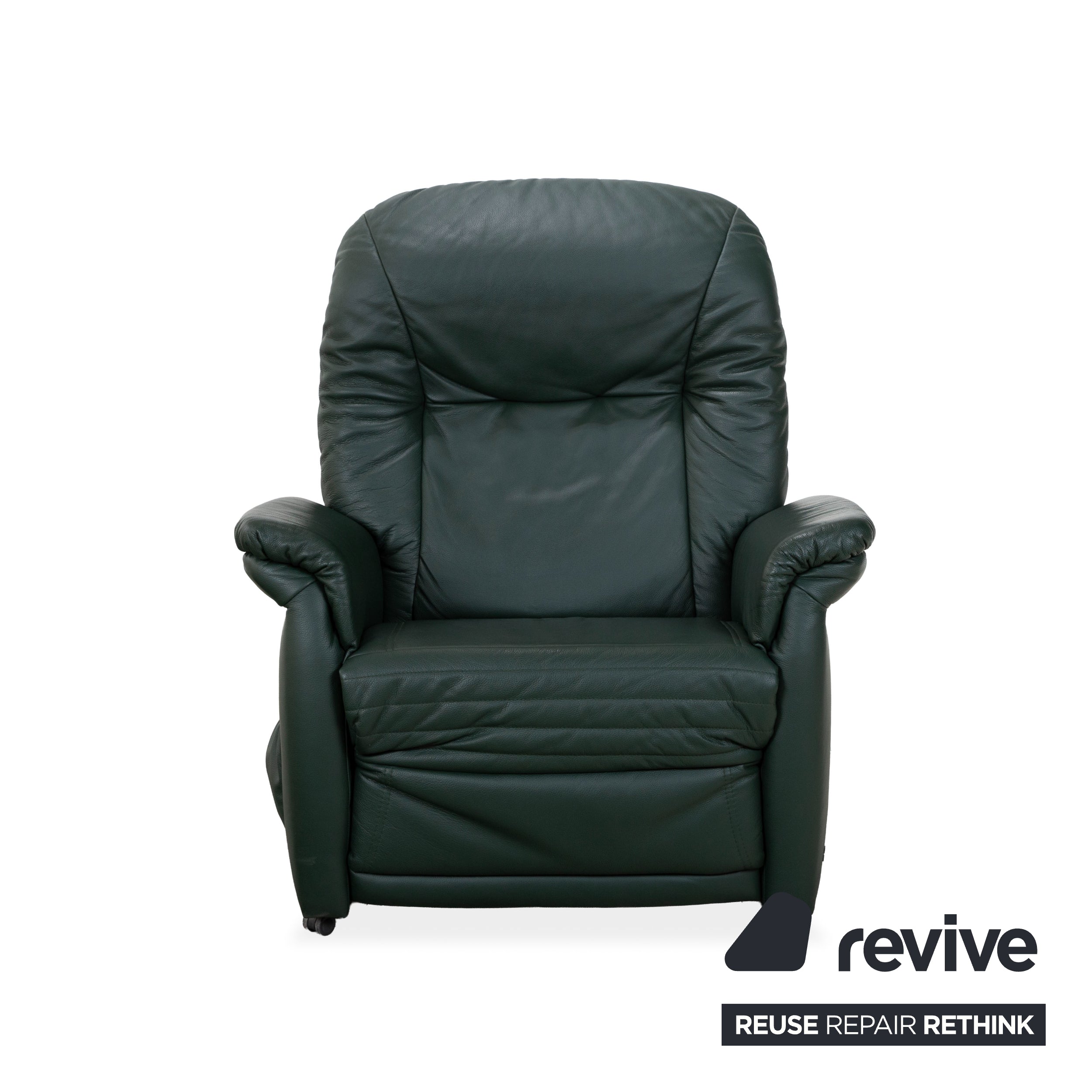Himolla Cumulus lederen fauteuil groen elektrische functie