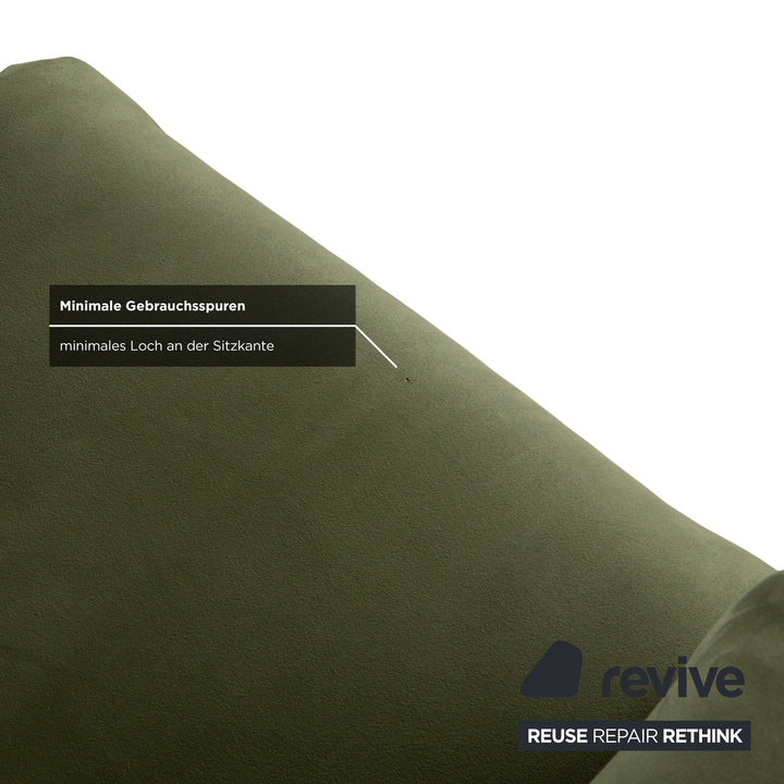 Himolla Cumulus fabric armchair, green/olive, electric function, lift-up assistance, reclining function