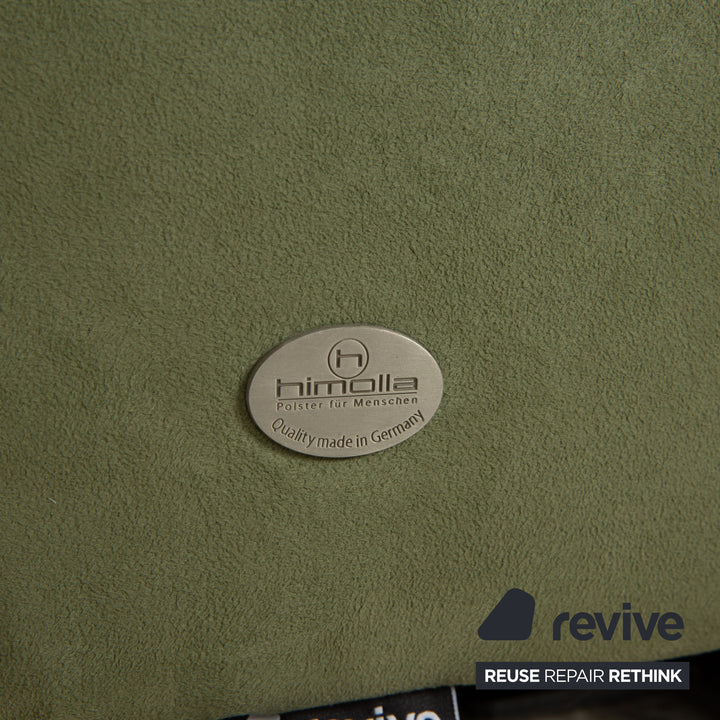 Himolla Cumulus fabric armchair green olive electric stand-up function