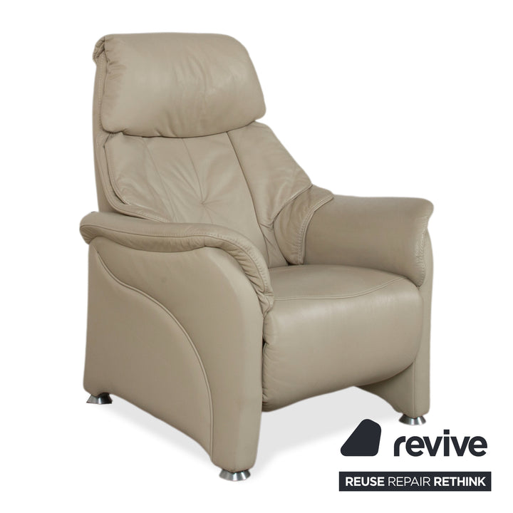 Himolla Cumuly 4215 Ensemble cuir 2x fauteuils gris avec fonction relax manuelle