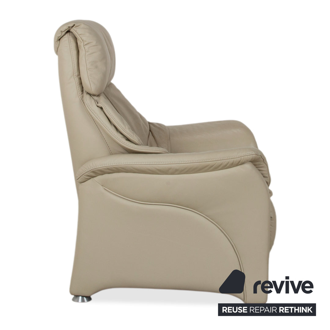 Himolla Cumuly 4215 Ensemble cuir 2x fauteuils gris avec fonction relax manuelle