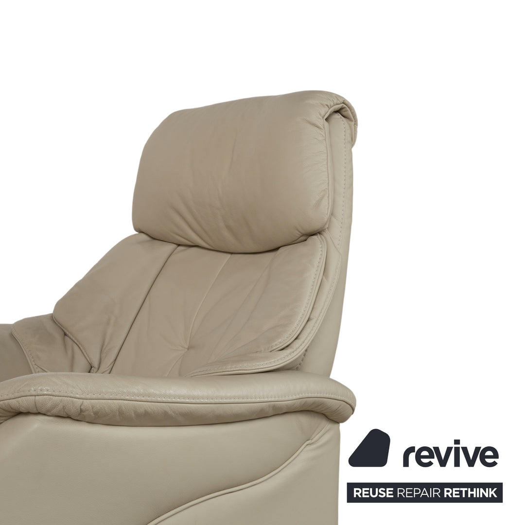 Himolla Cumuly 4215 Ensemble cuir 2x fauteuils gris avec fonction relax manuelle