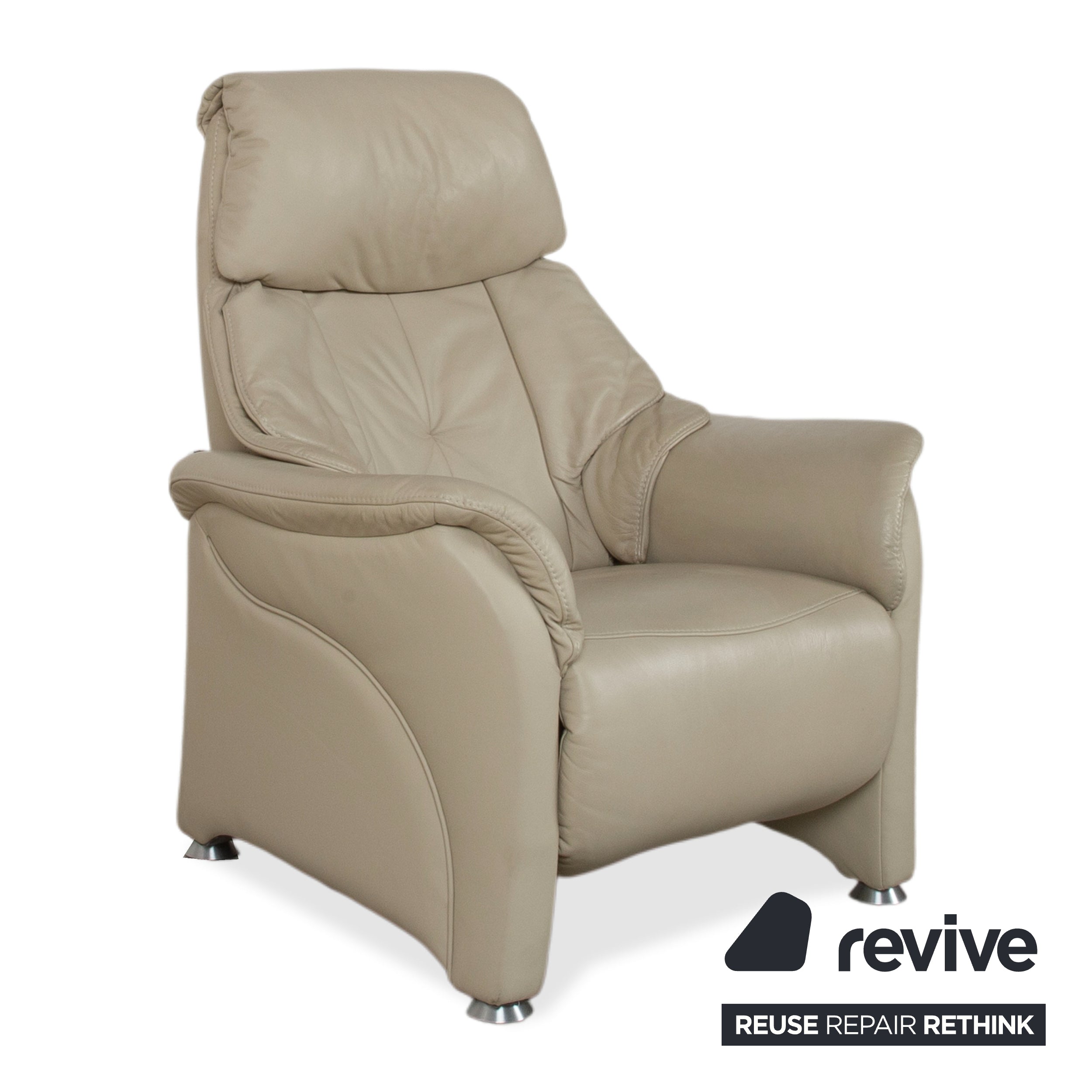 Himolla Cumuly 4215 Leder Sessel Beige Creme mit manueller Relaxfunktion